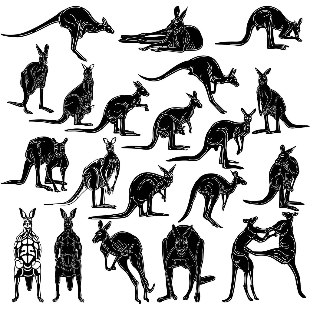 Download Australian Kangaroo-DXF files Cut Ready CNC Designs ...