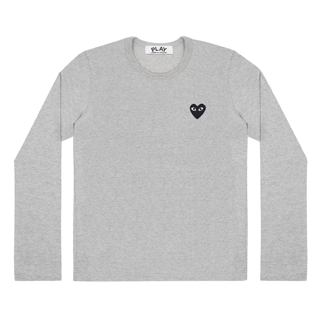 commes des garcons play women's black heart t-shirt