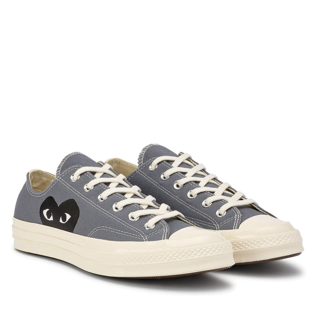 comme des garcons converse grey low