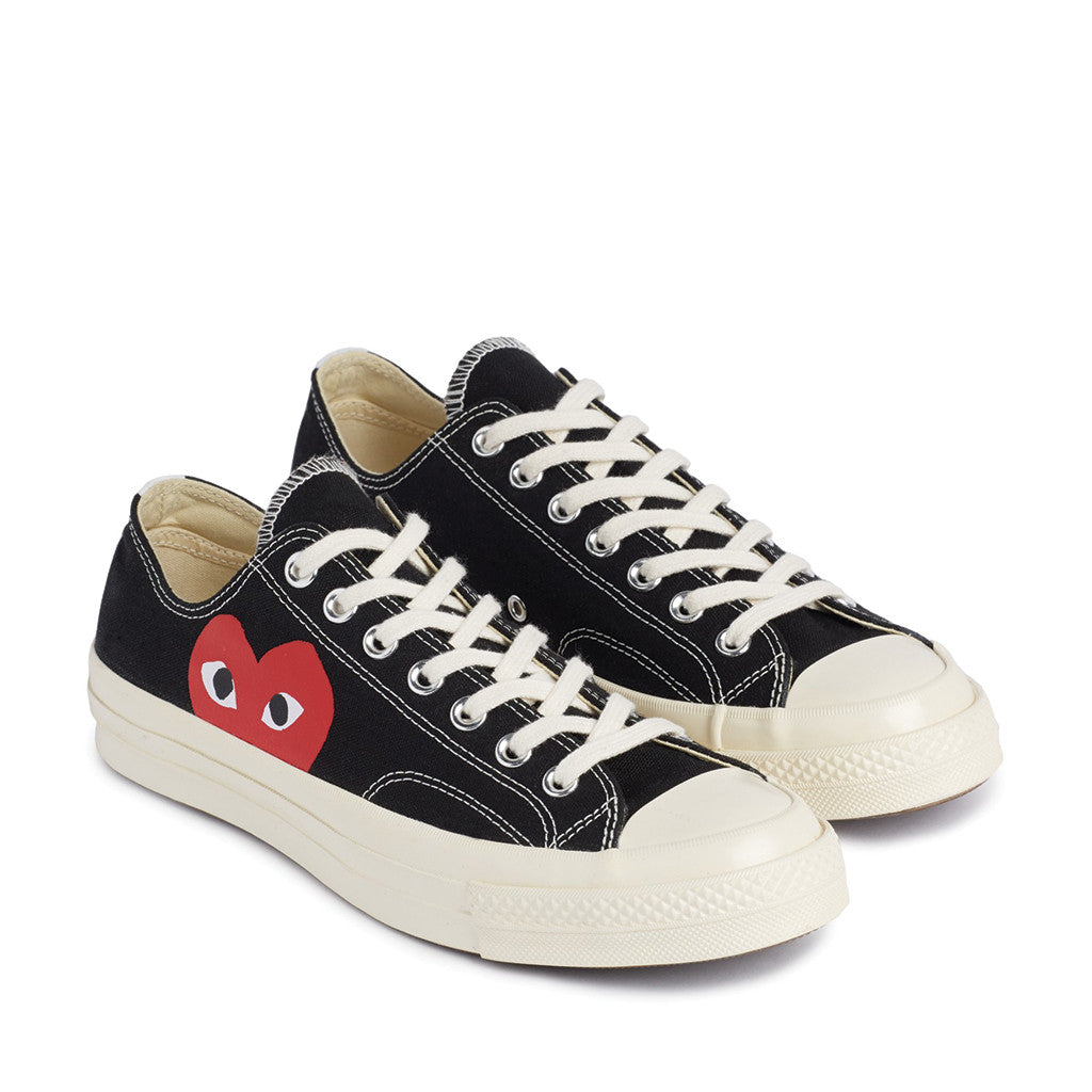 COMME des GARCONS PLAY x Converse Chuck Taylor All Star '70 Low Black ...