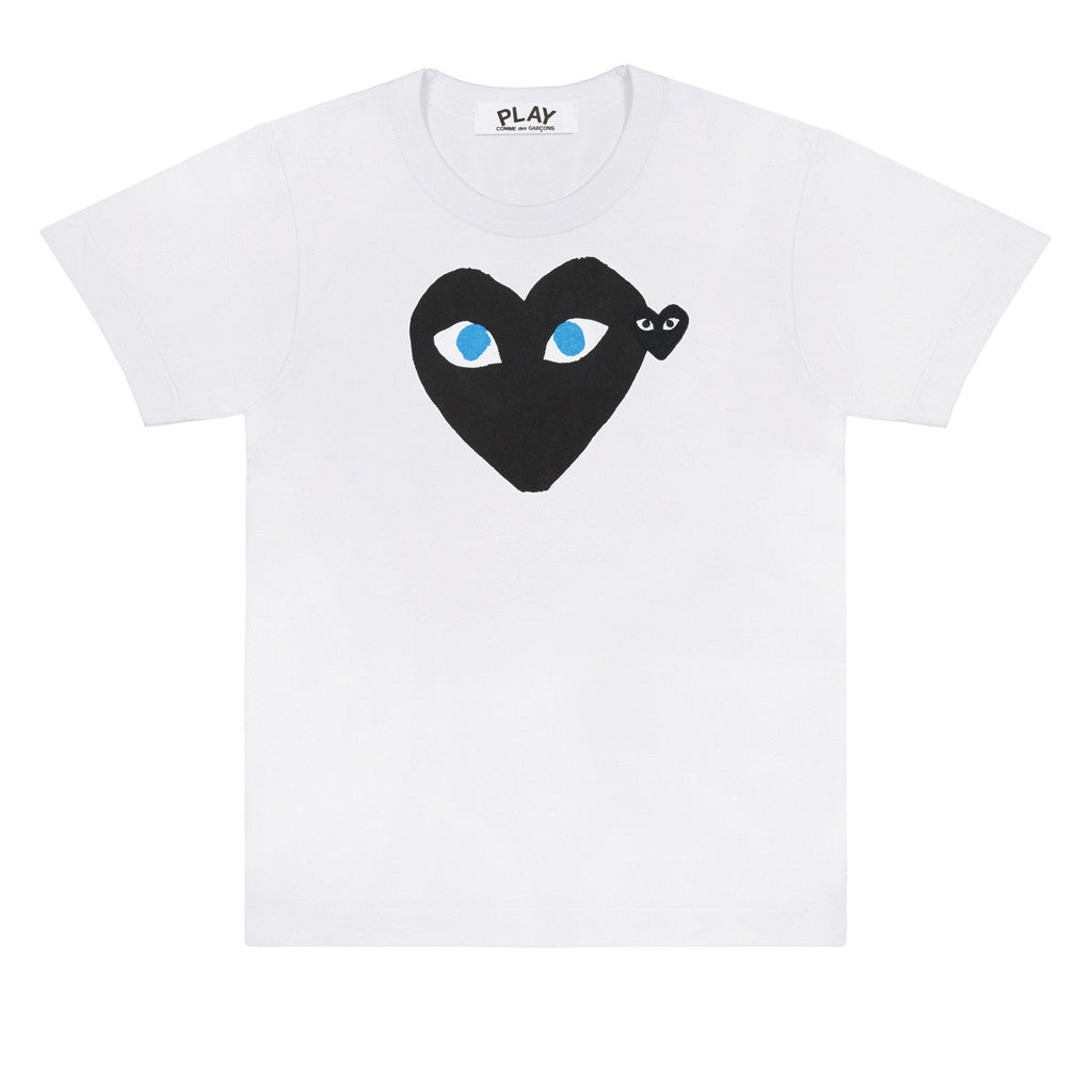 COMME des GARCONS PLAY Black Heart Blue Eyes T-Shirt - T0K10 Store