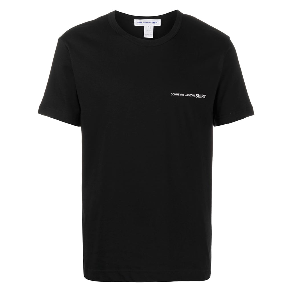 COMME des GARCONS SHIRT Front Print Logo T-Shirt Black S28119-1 – T0K10