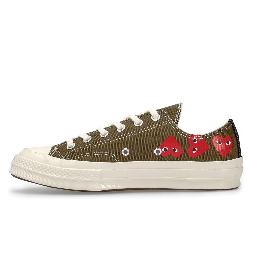 comme des garcons play converse khaki