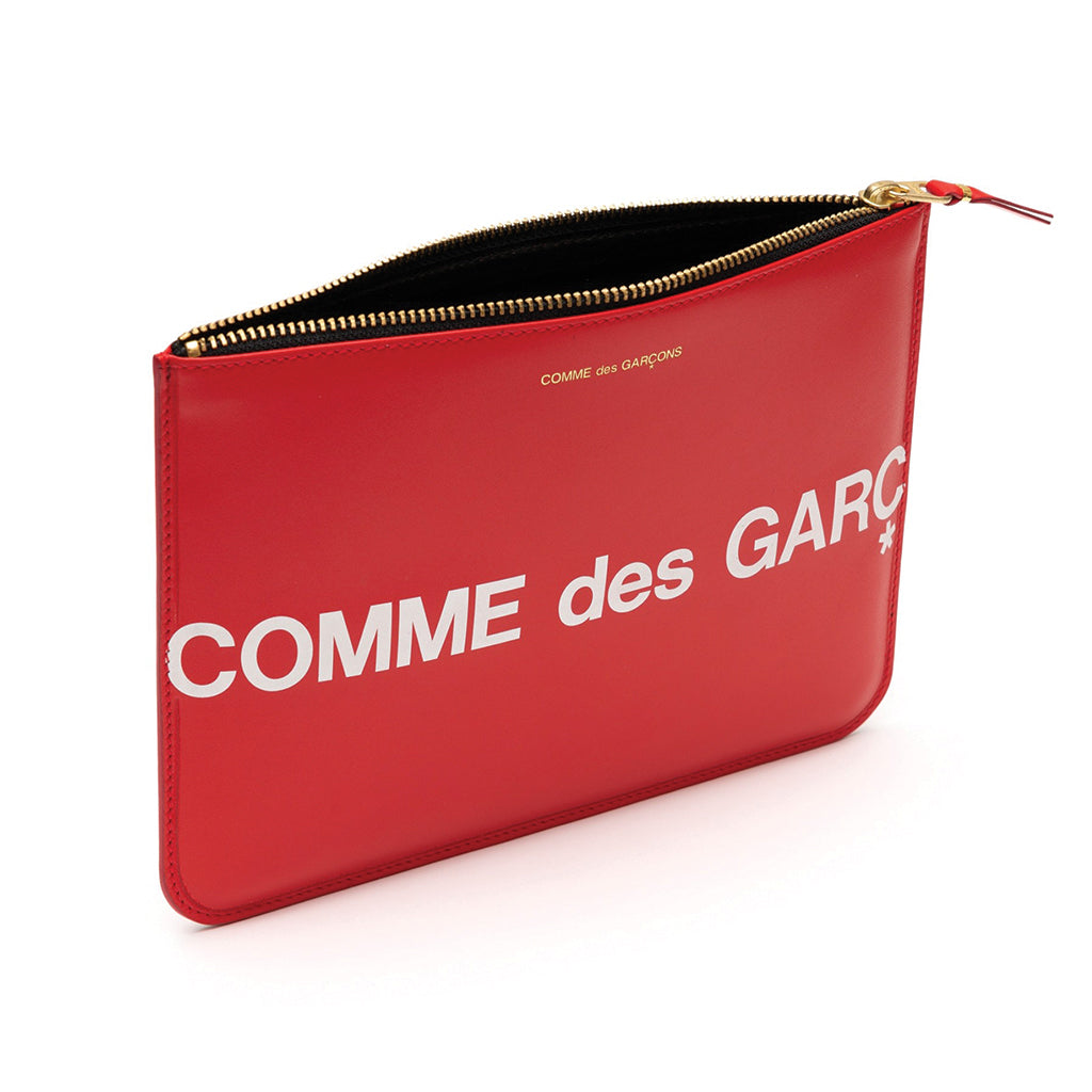 COMME des GARCONS WALLETS CdG Huge Logo Wallet SA5100HL Red – T0K10