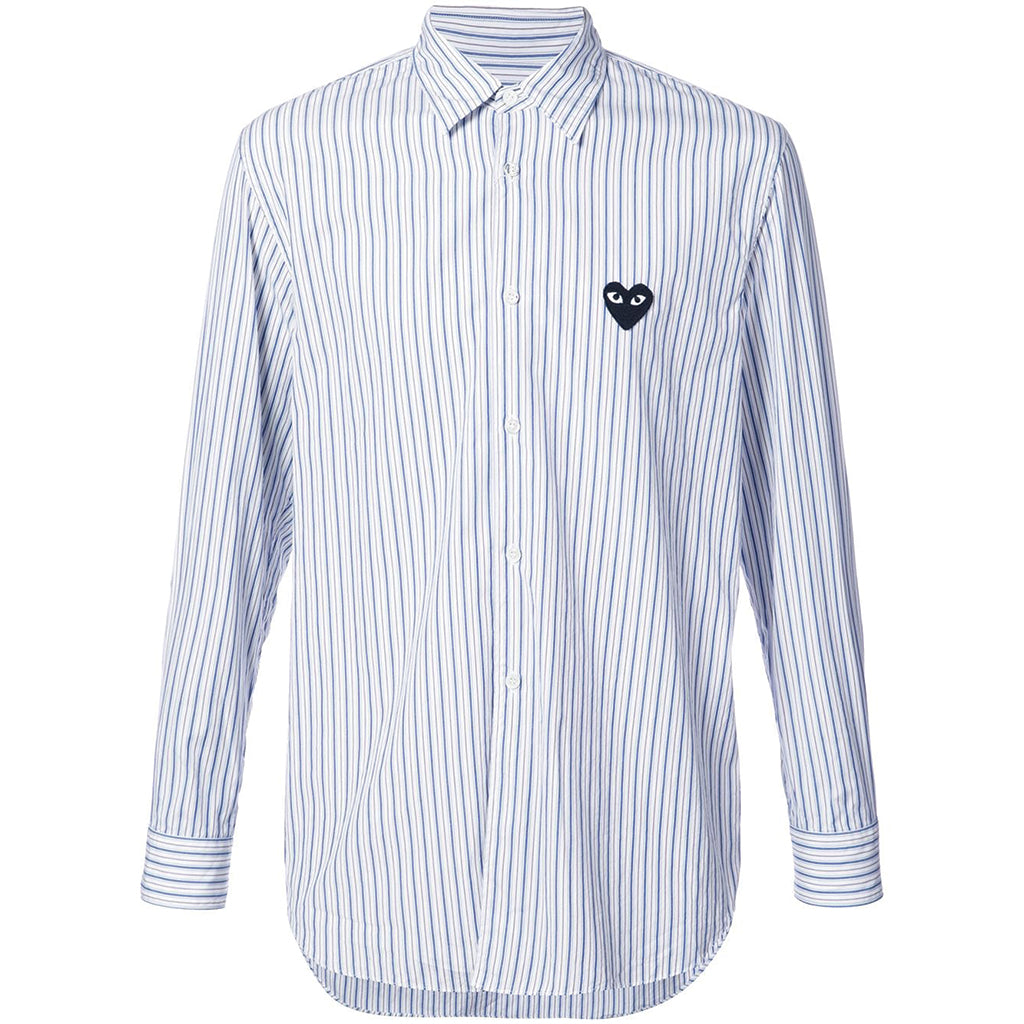 commes de garcon striped shirt