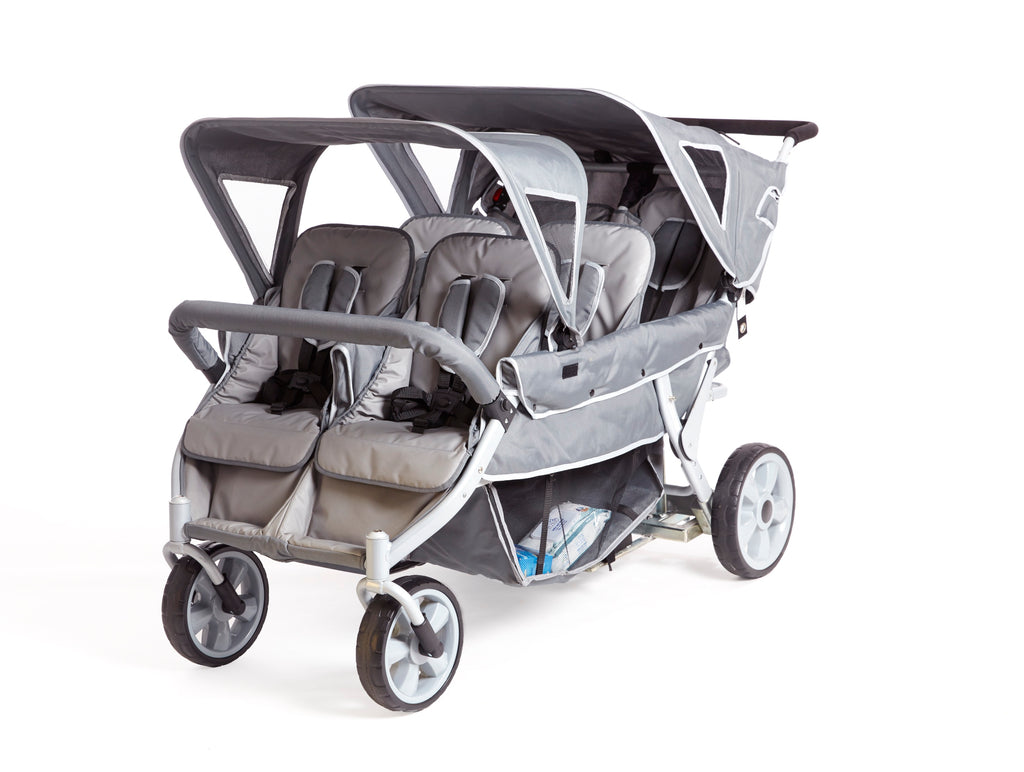 6 child stroller