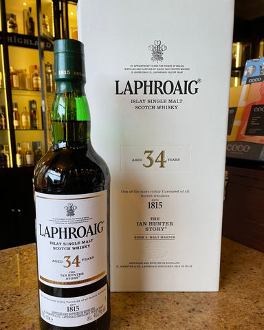 Laphroaig 34 yr malt whisky