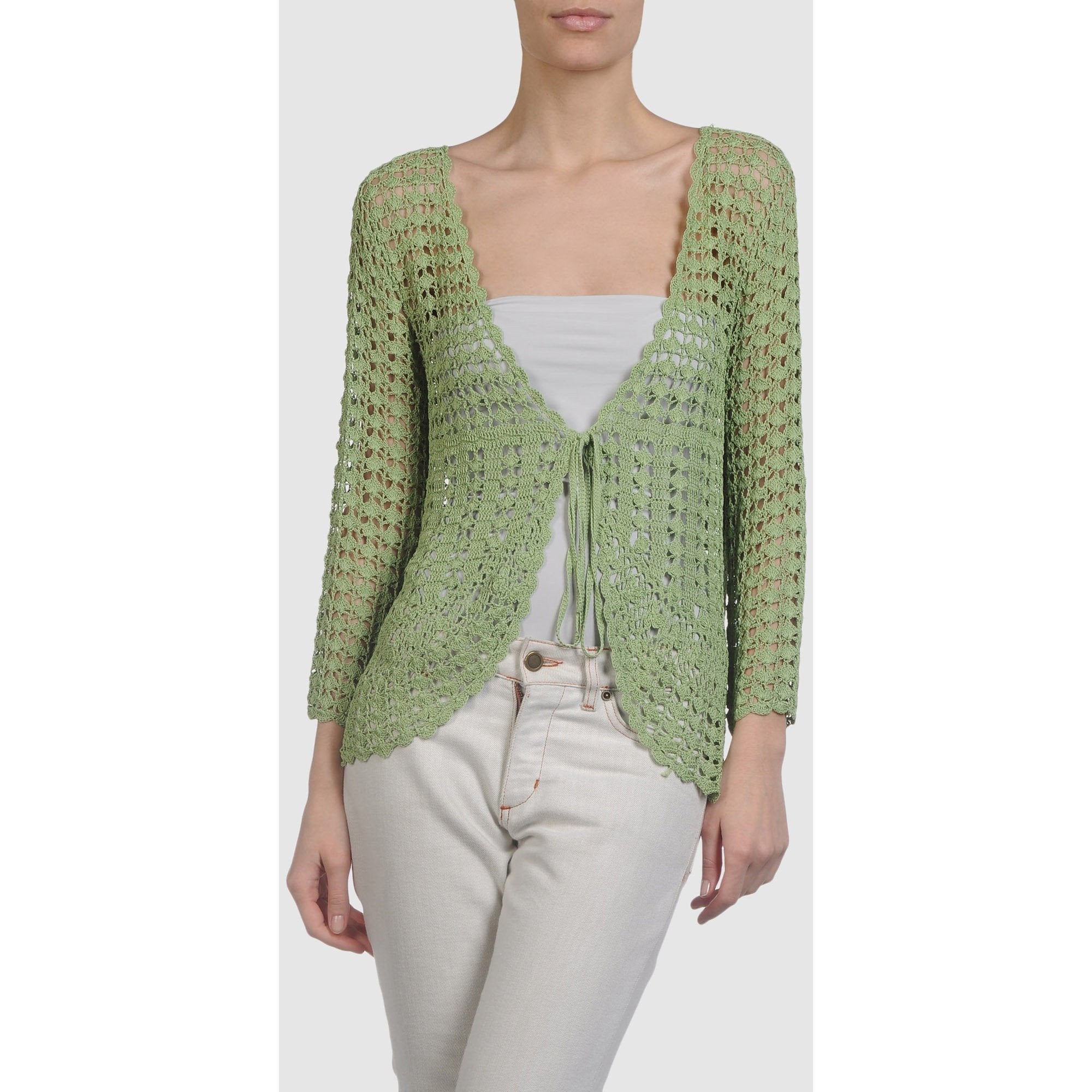 Green crochet cardigan | Crochet clothes