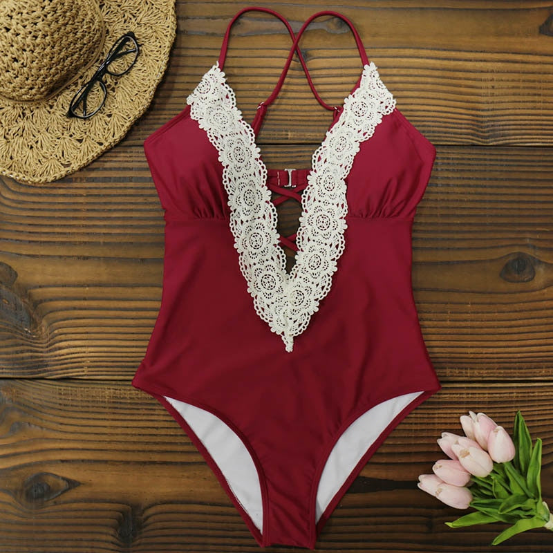 v neck bathing suit top