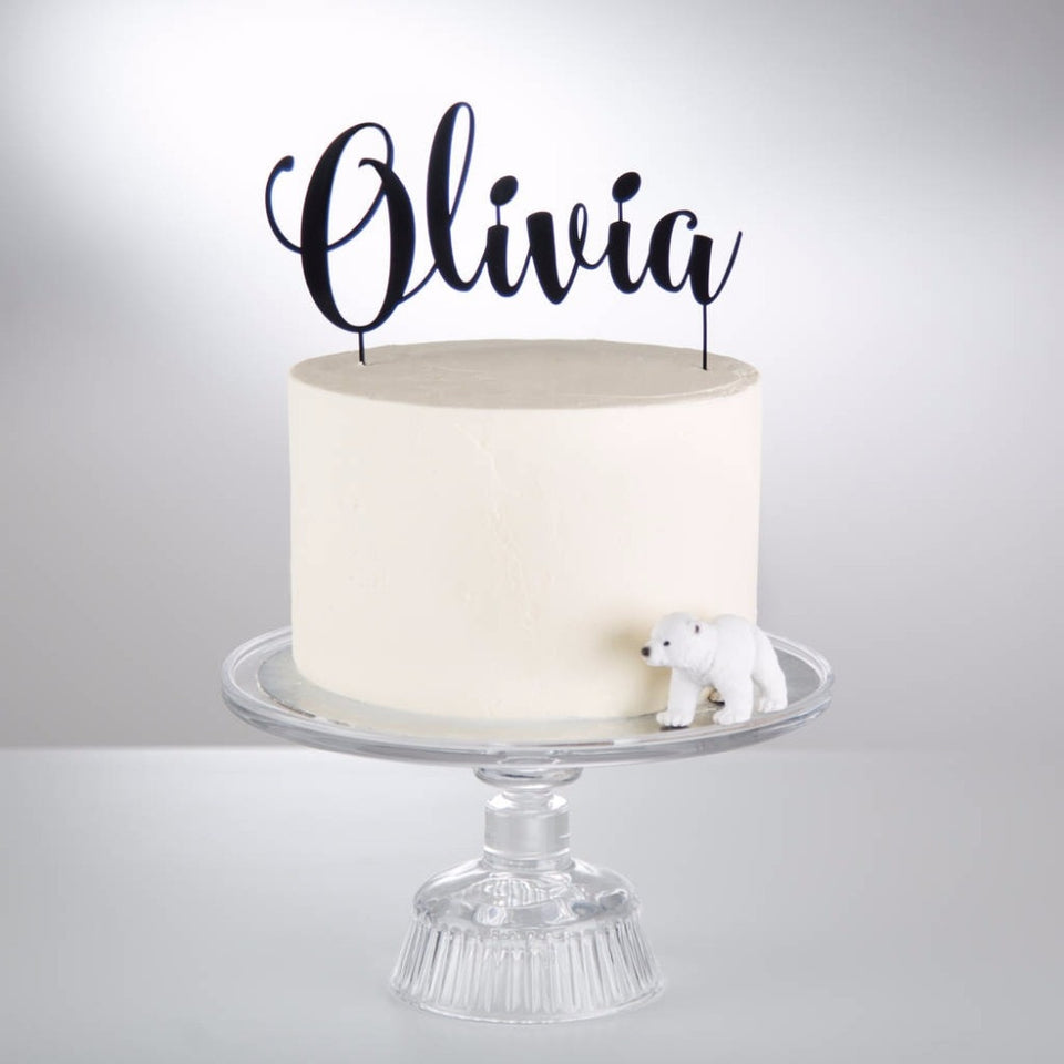 Custom Acrylic Cake Topper Personalized Name Happy Birthday Cake Toppe Clubbing Love