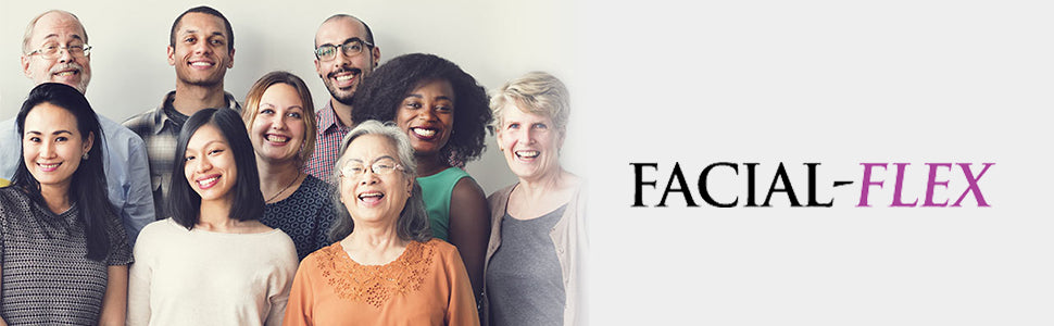 Facial Flex header - Title with group of people