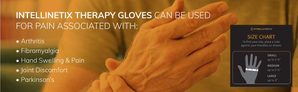 Intellinetix Vibrating Therapy Gloves Size Chart