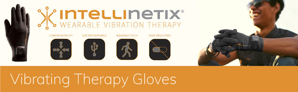 Intellinetix Vibrating Therapy Gloves Icons