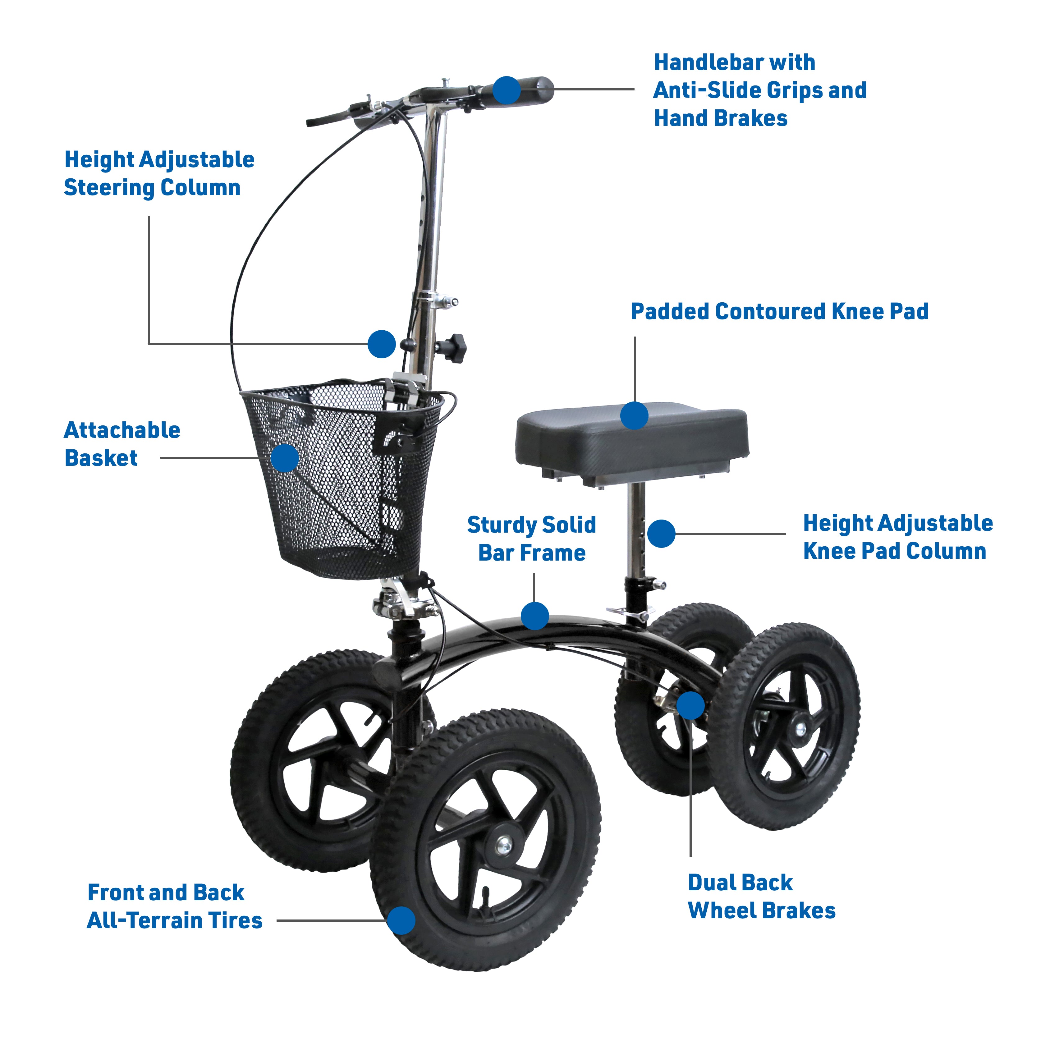 Product Highlight - BodyMed All-Terrain Knee Walker Scooter