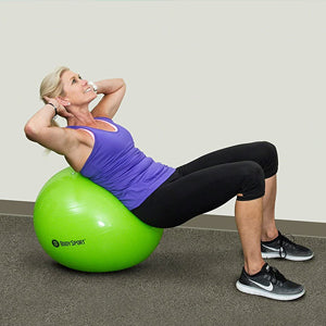 BodyMed Fitness Ball - doing sit ups on ball