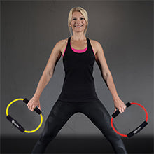 BodySport Resistance Loop Tube - woman with loop tubes in both hands