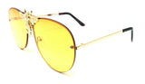 3D Killer Bee Luxury Hip Hop Aviator Sunglasses Floating Lenses