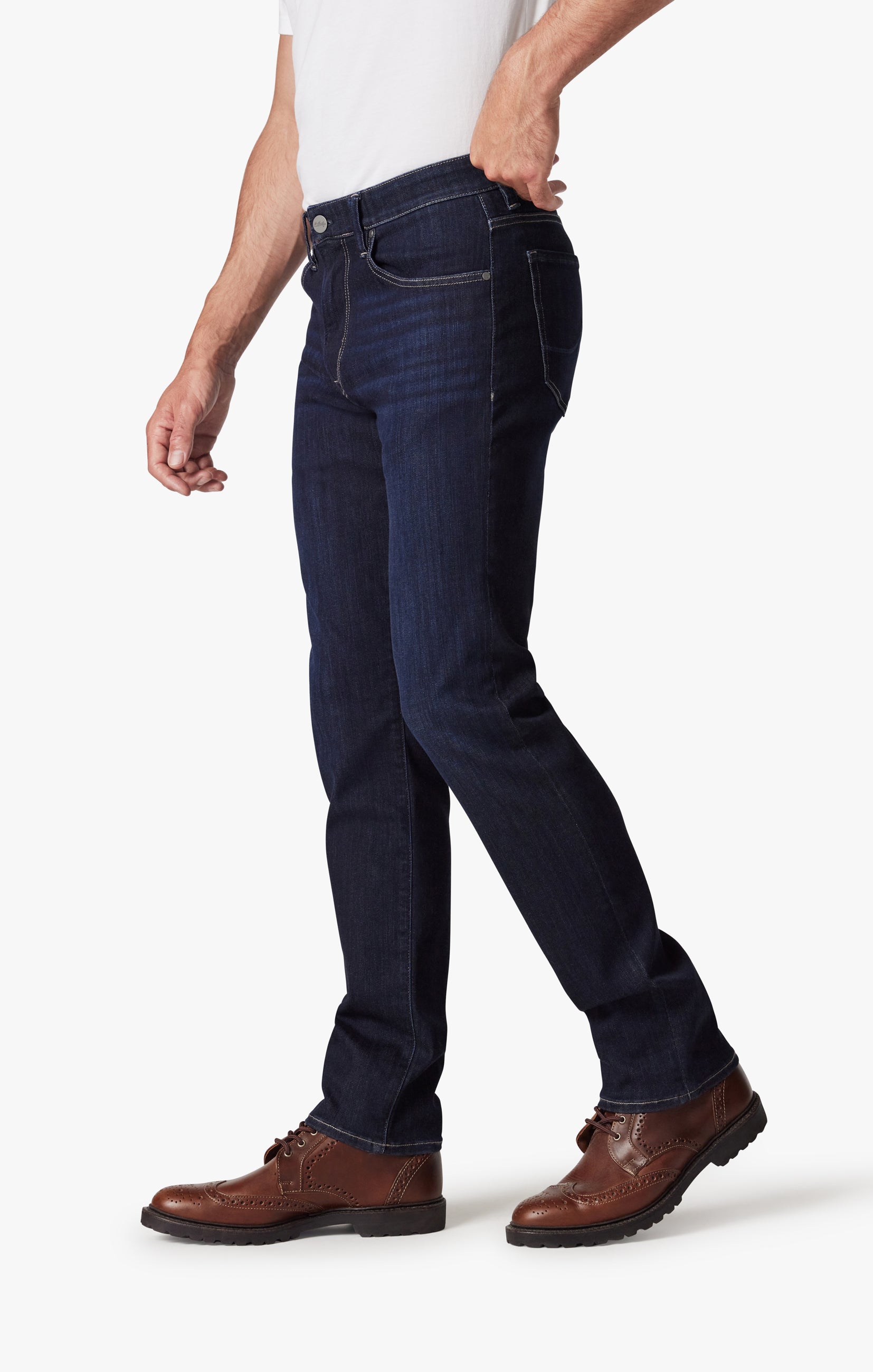 34 Heritage Men's Champ Athletic Fit Jeans in Deep Refined