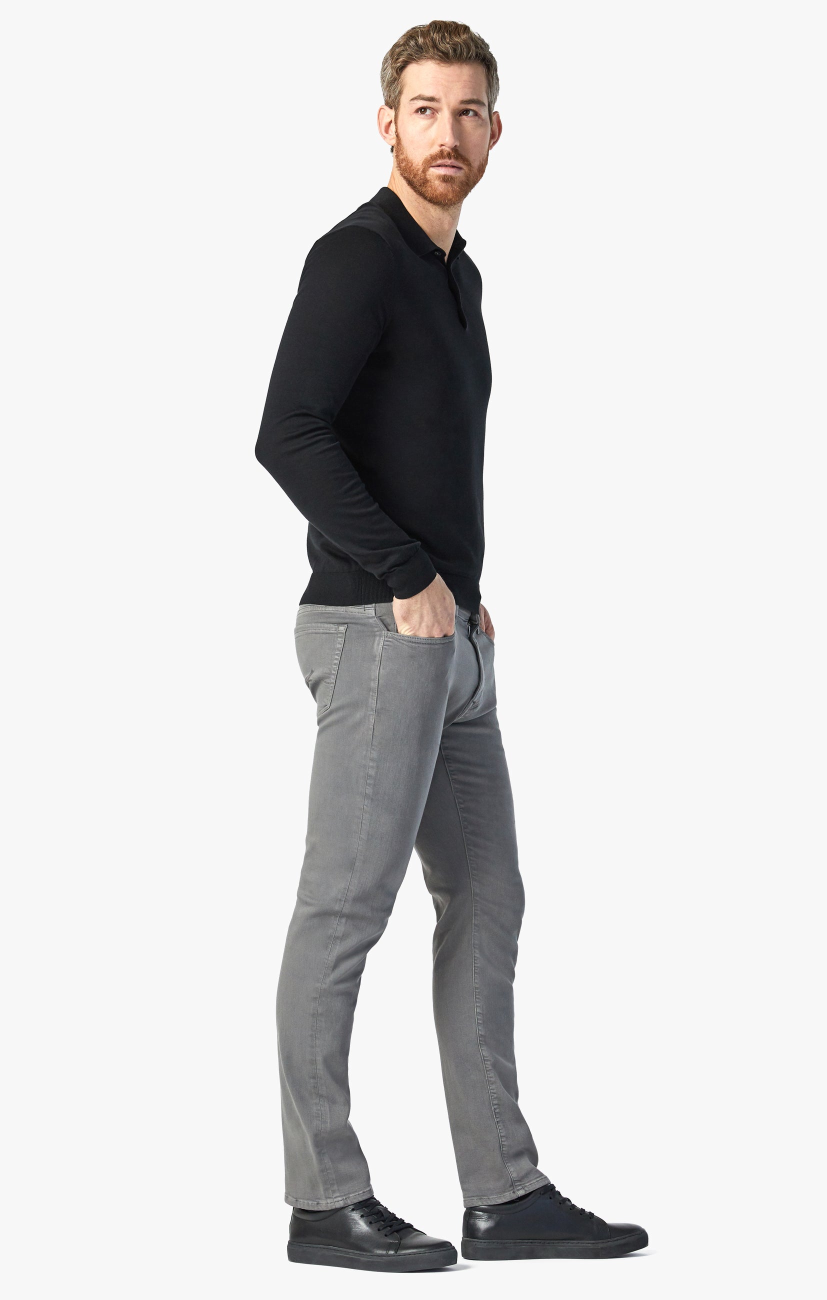 Charisma Relaxed Straight Pants In Pewter Comfort