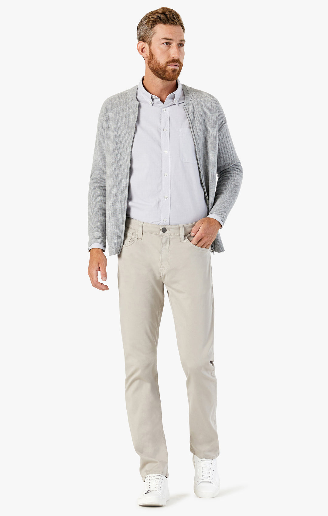 34 Heritage Men's Courage Mid-Rise Straight Leg Pants In Arona Twill