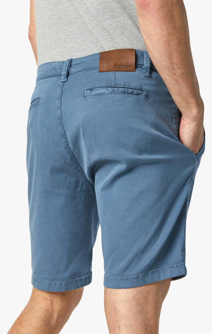 Nevada Shorts In Chine Blue Fine Touch