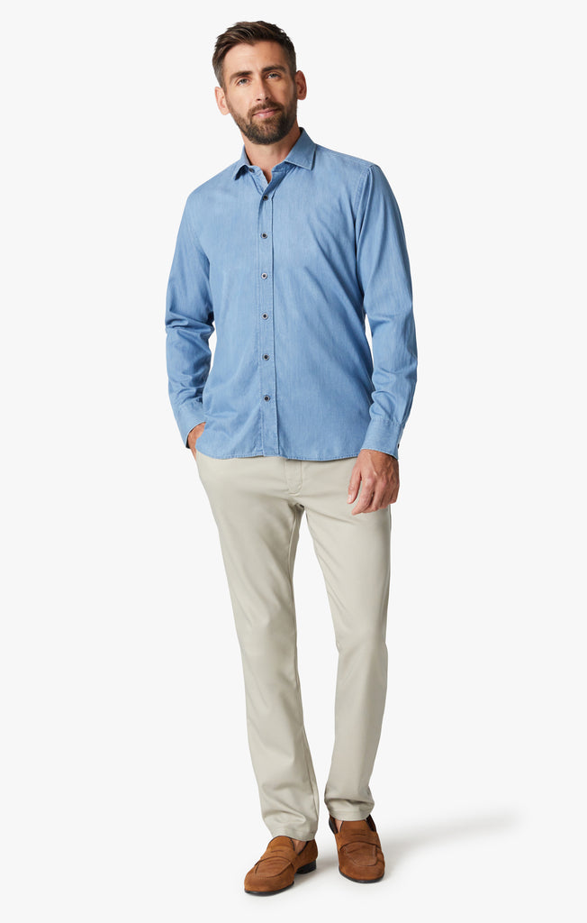 34 Heritage Men's Light Denim Shirt in Light Denim