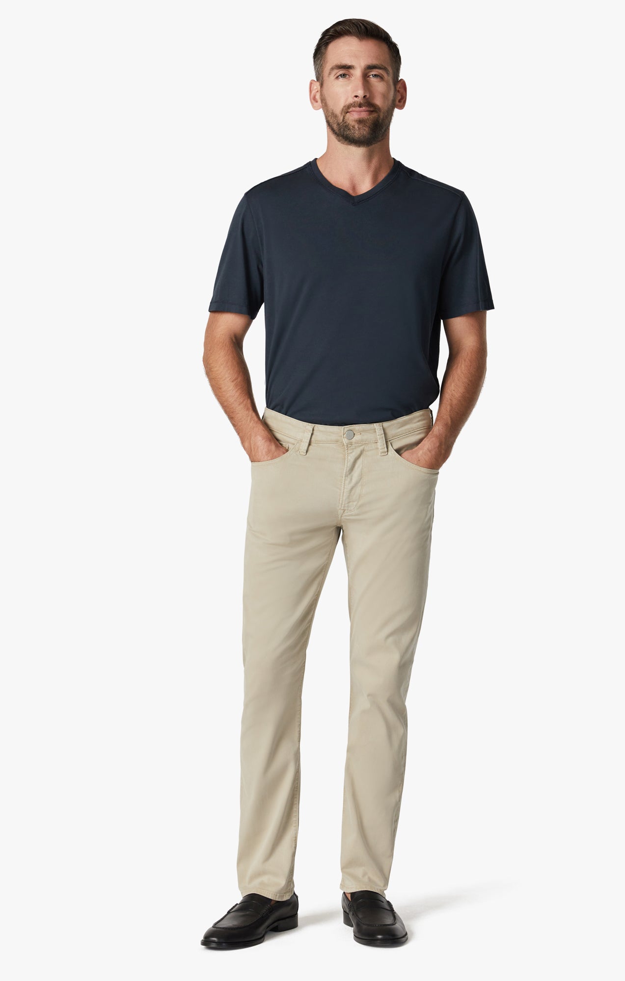 #191 - Khaki Stretch Traditional Straight Cut