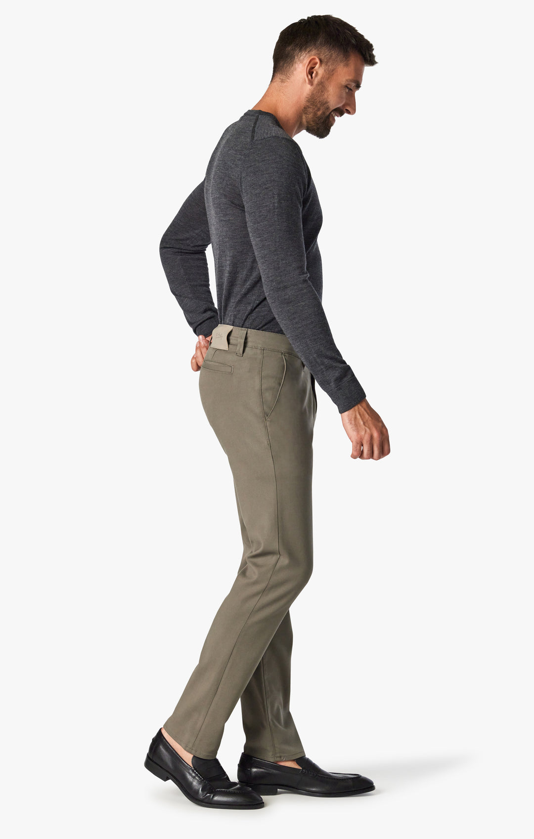 34 Heritage Verona Slim Leg Chino Pants In Khaki High - Flyer