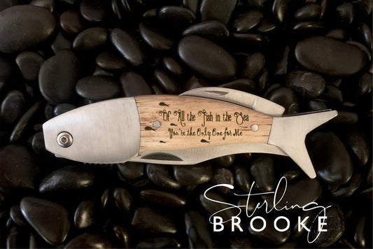 Block Island Fish Shaped Pocket Knife - Large