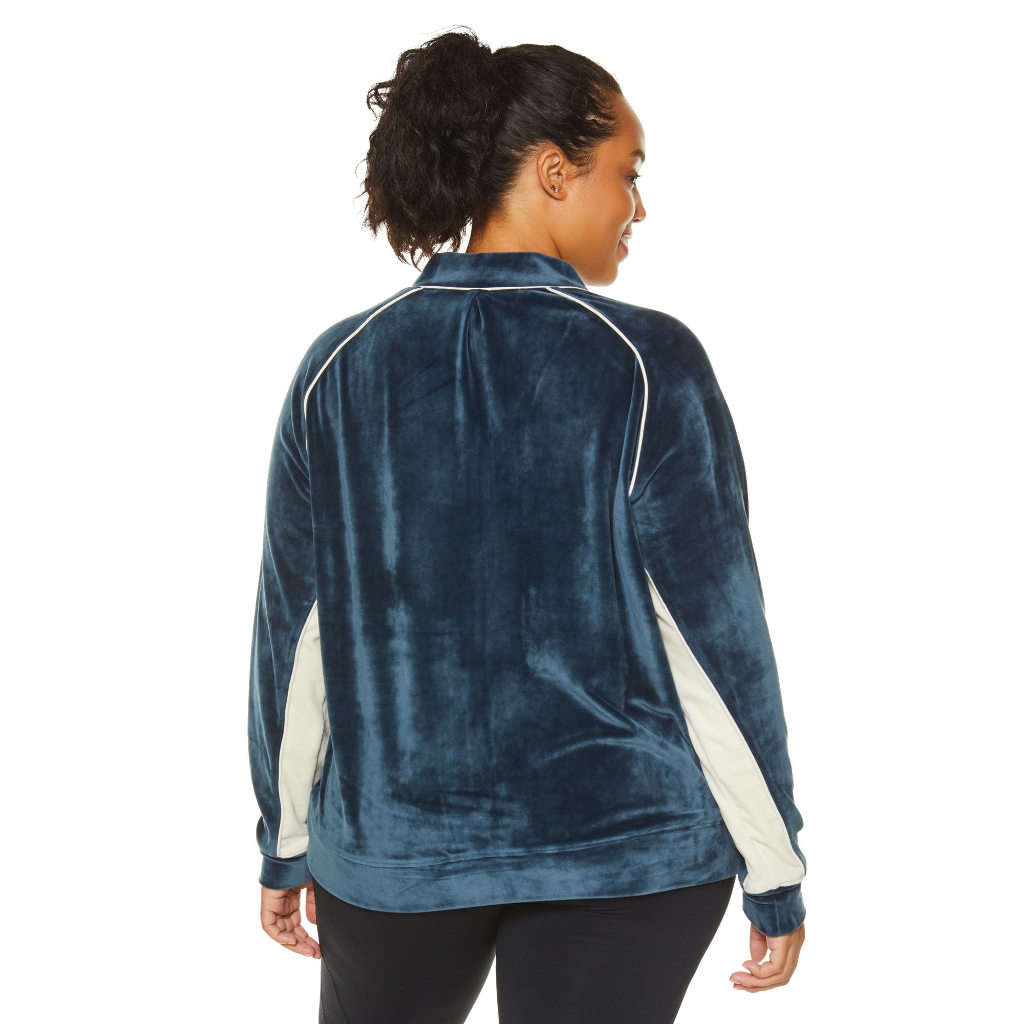 TECHNO VELOUR TRACK JACKET (PLUS SIZE)