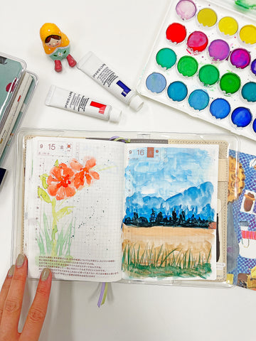 Hobonichi Hon Watercoloring Class with Carol Steele