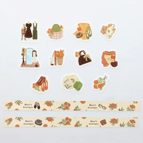 Marie Boutique&nbsp;Masking Roll Sticker Bande Washi Tape (2 rolls)