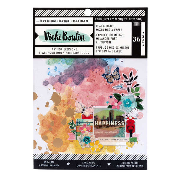 Vicki Boutin Mixed Media Paper Pad 6x8 (36 sheets)