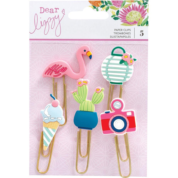 Dear Lizzy Here & Now Paper Clips 5/Pkg