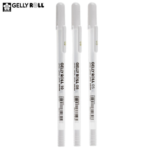 Bright White GellyRoll Pens 3 Piece Set