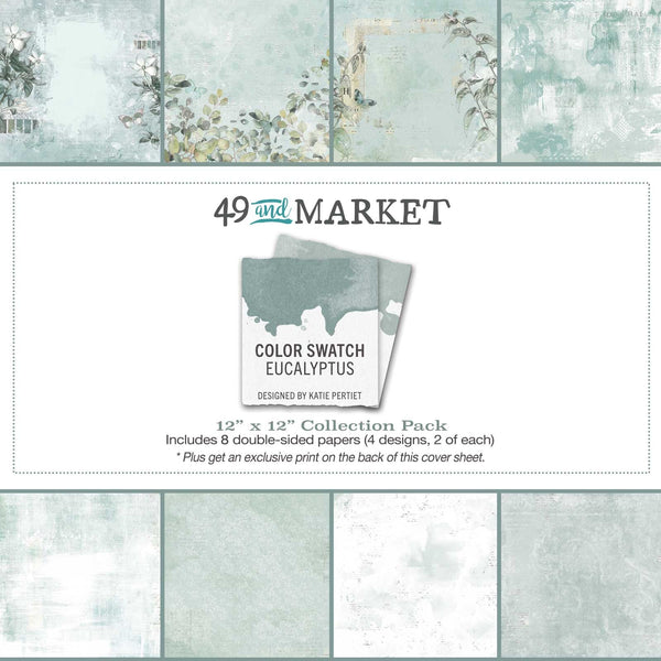 Color Swatch: Eucalyptus Collection Pack 12"X12"