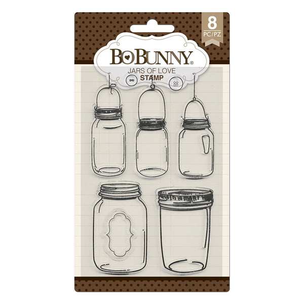 Jars of Love Clear Stamp Set 8pcs