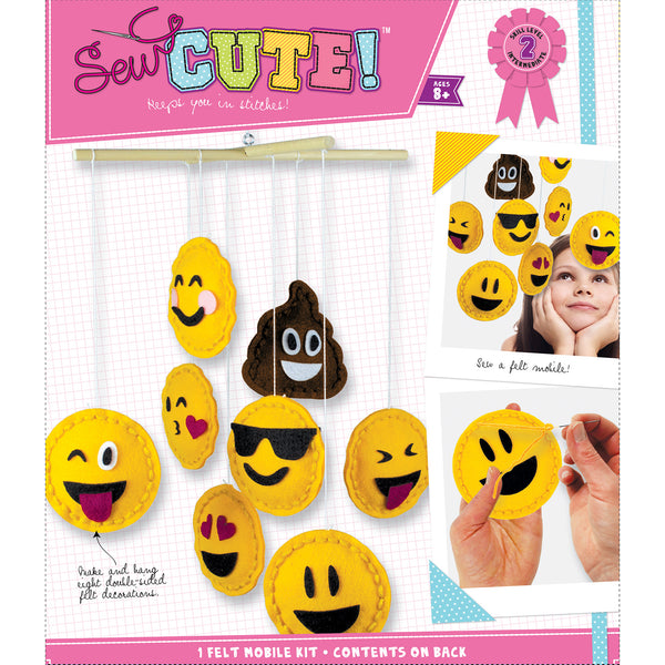 50% OFF - Emoji Mobile Sew Cute! Felt Kit