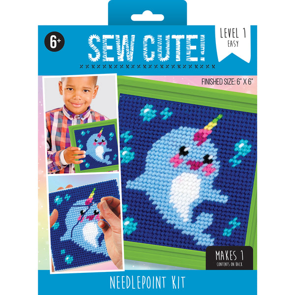50% OFF - Narwhal Sew Cute! Needlepoint Kit