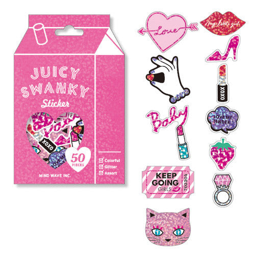 Juicy Swanky Lady Flake Sticker (50 pieces) Mind Wave Favorite Seal