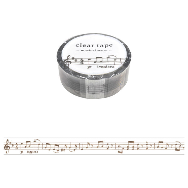 Musical Score Clear Tape Mind Wave