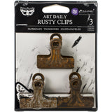 Happiness is just a clip away. This 3.75x5 inch package contains three 1.75x1.75 clips Recommended ages 14 years and up. Imported.  Keep clippings, notes and memorabilia organized in these unique metal clips! Perfect for using with your Art Daily Planner and holding down planner pages while you are trying to take pictures.Prima Art Daily Planner Metal Binder Clips 3/Pkg