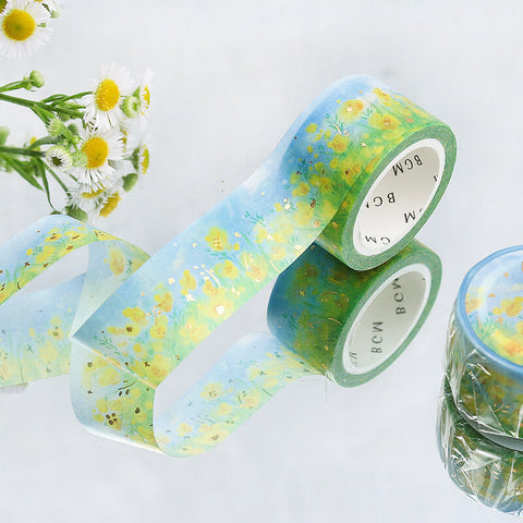 NEW Decorative Beautiful Flowers Japanese Washi Tape Set Adhesive