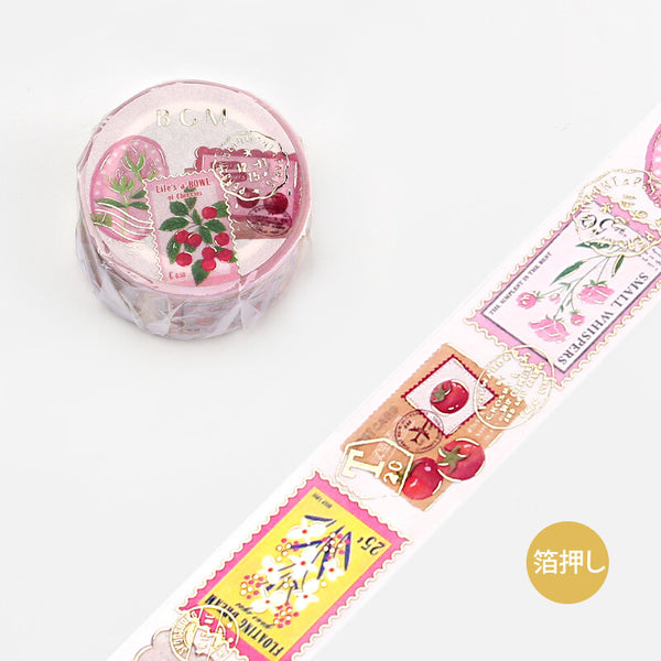 Post Office Plant Pink Washi Tape BGM