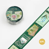 Post Office Plant Green Washi Tape BGM