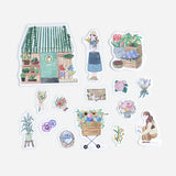 Little Shop Flower Shop Flake Sticker (45 pieces)