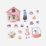 Little Shop Confectionery Shop Flake Sticker (45 pieces)