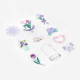 A Bottle Of Flower Violet Clear Sticker (30 pieces)