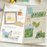 Travel Diary City Flake Sticker Tracing Paper (45 pieces)
