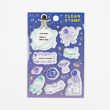 Astronaut BGM Clear Stamp Set